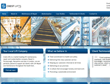 Tablet Screenshot of crestlifts.com